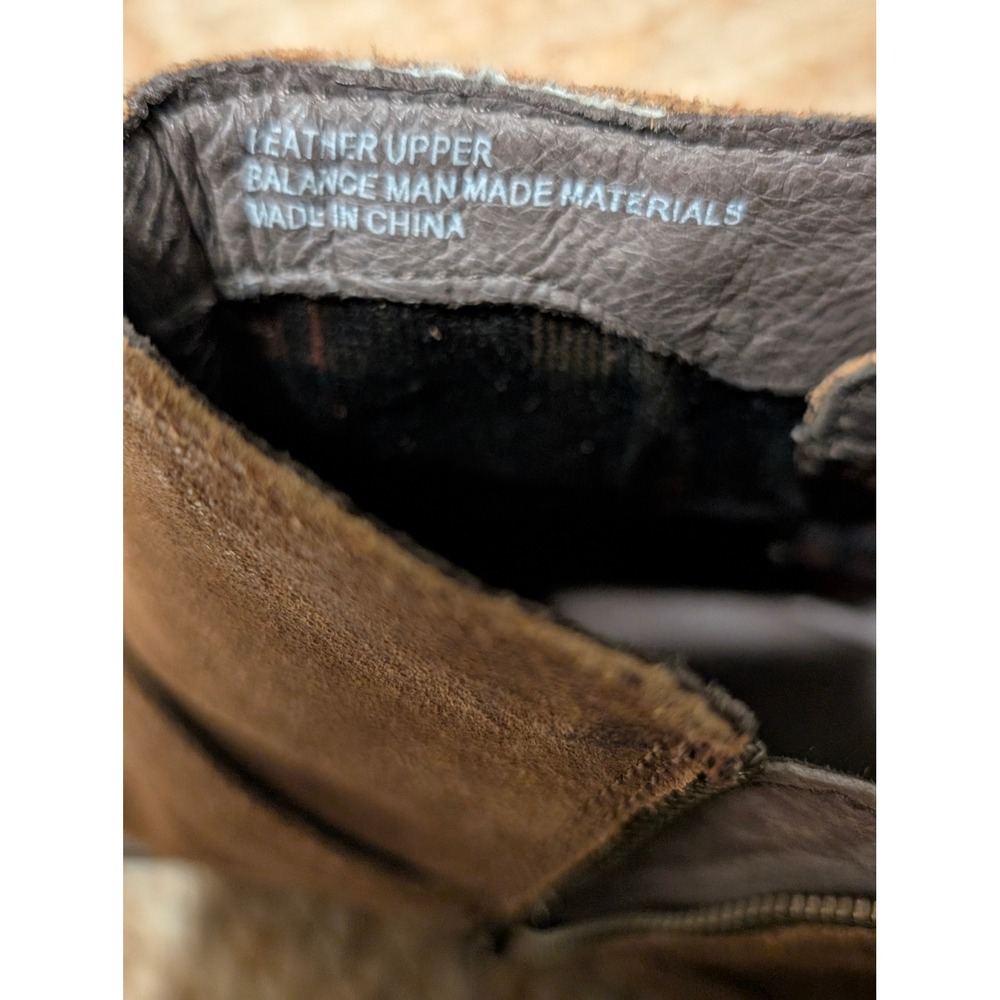Born Suede Leather Ankle Boots Brown Buckle Harness Booties Womens 7.5 M - Picture 10 of 10